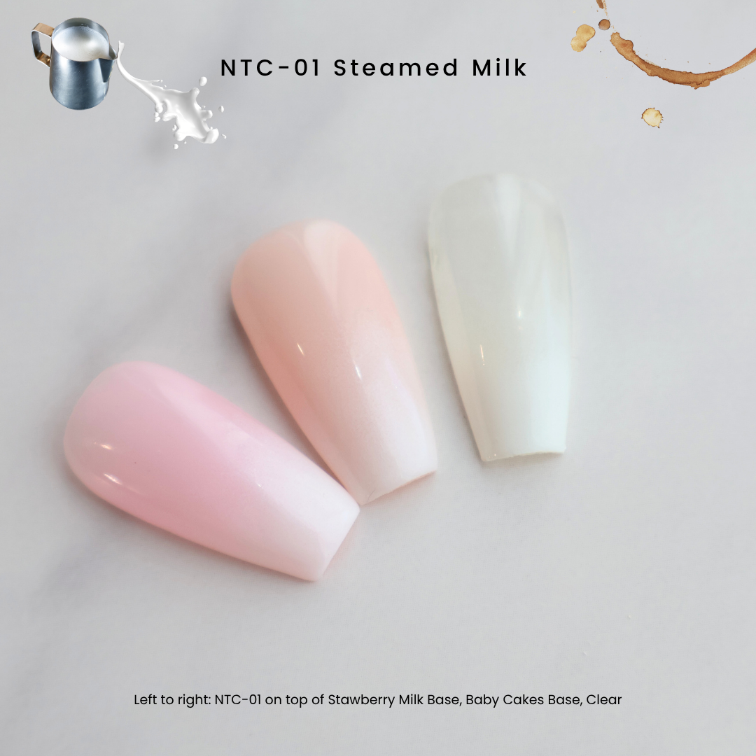 NTC-01 Steamed Milk | Nail Thoughts The Perfect Blend Ombré Cushion Gel