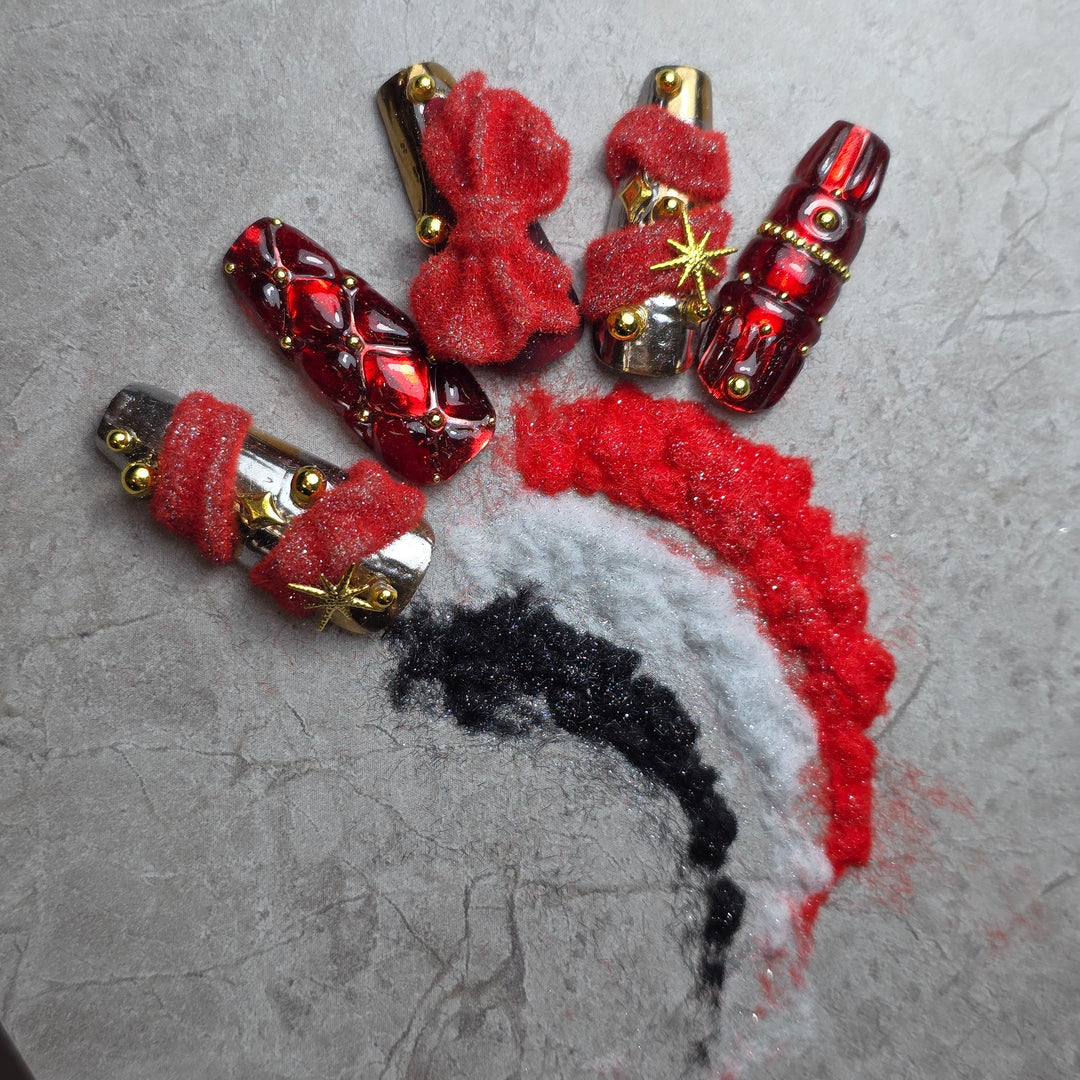 Pushu Pushu FLUFFY 08 Red Glitter