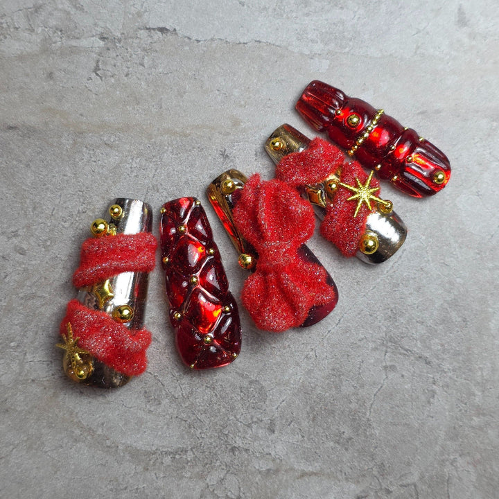 Pushu Pushu FLUFFY 08 Red Glitter