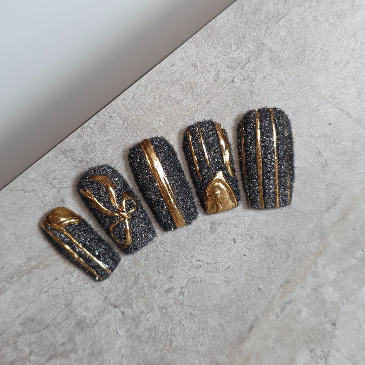 Pushu Pushu FLUFFY 06 Black Glitter