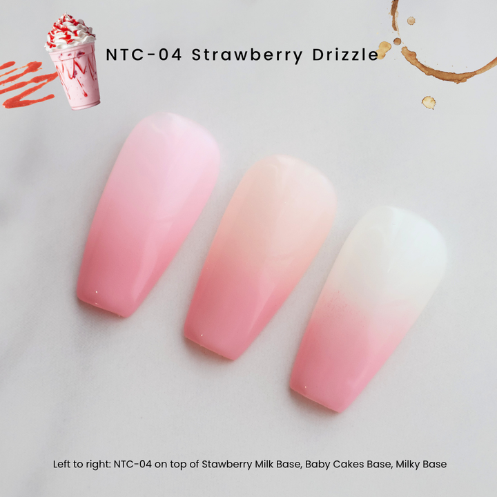 NTC-04 Strawberry Drizzle | Nail Thoughts The Perfect Blend Ombré Cushion Gel