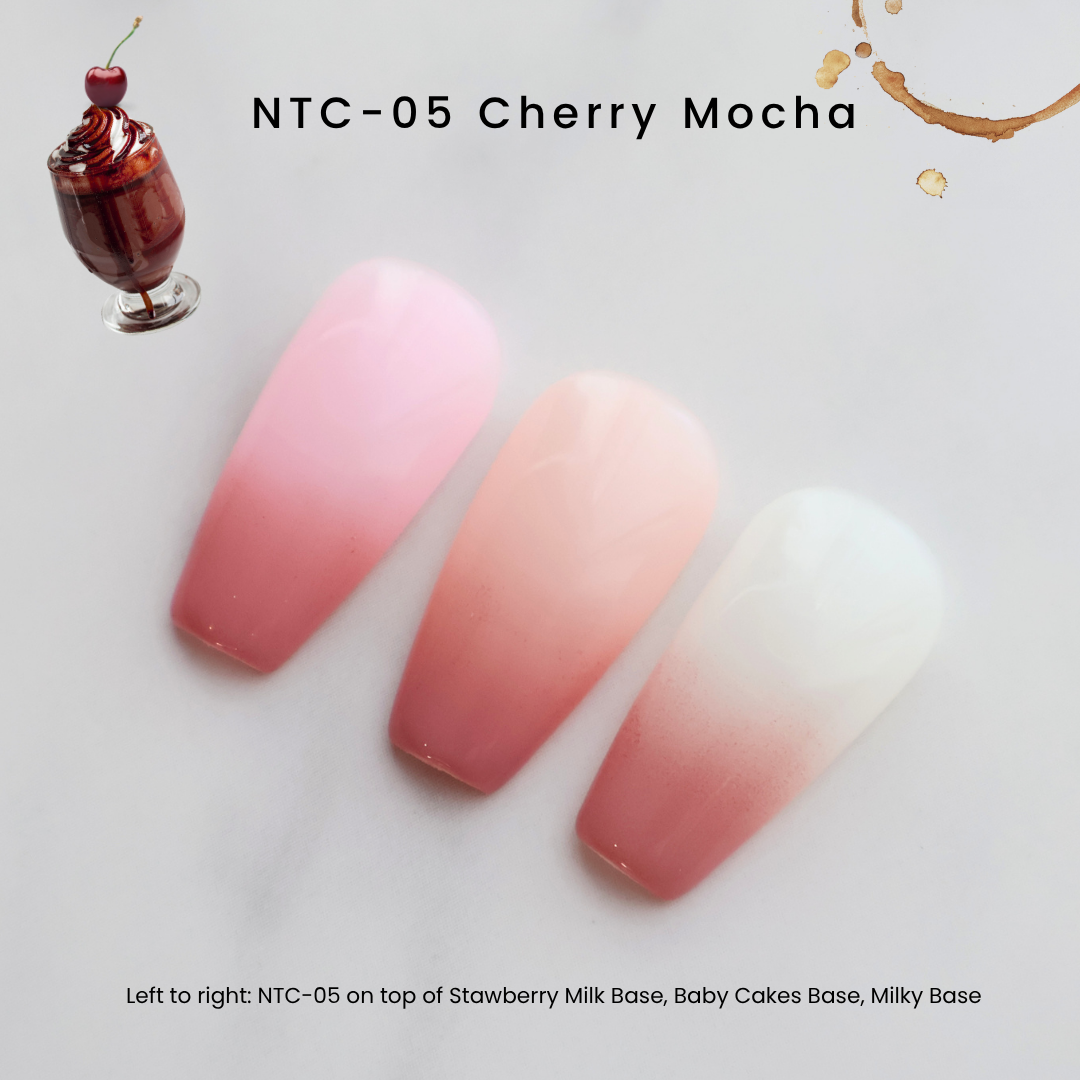 NTC-05 Cherry Mocha | Nail Thoughts The Perfect Blend Ombré Cushion Gel
