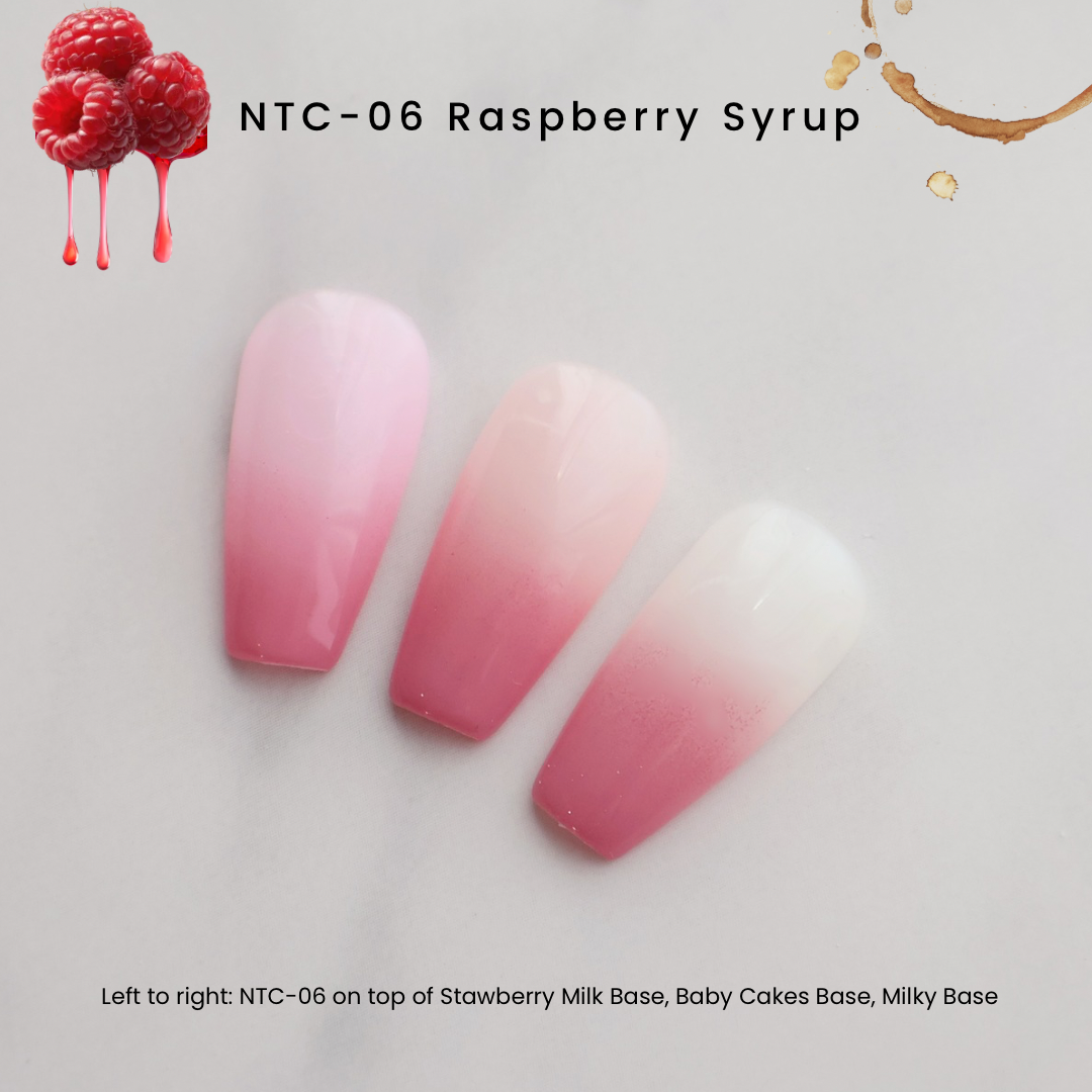 NTC-06 Raspberry Syrup | Nail Thoughts The Perfect Blend Ombré Cushion Gel