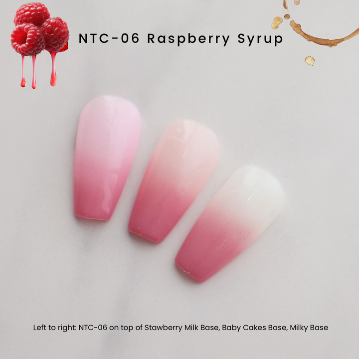 NTC-06 Raspberry Syrup | Nail Thoughts The Perfect Blend Ombré Cushion Gel