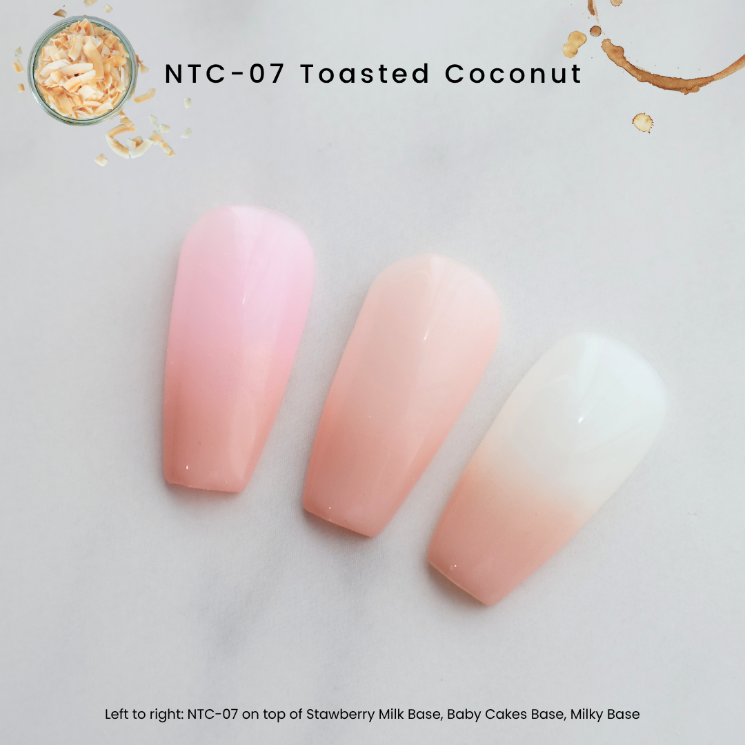 NTC-07 Toasted Coconut | Nail Thoughts The Perfect Blend Ombré Cushion Gel