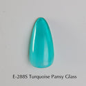 E-288S Turquoise Pansy Glass