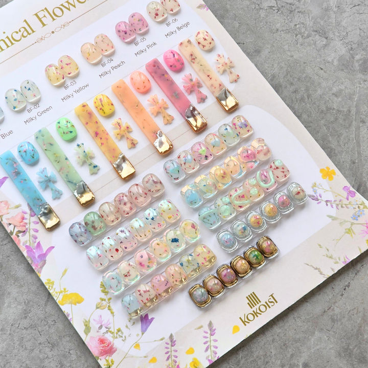 Botanical Flower Gel BF-01 Milky Blue