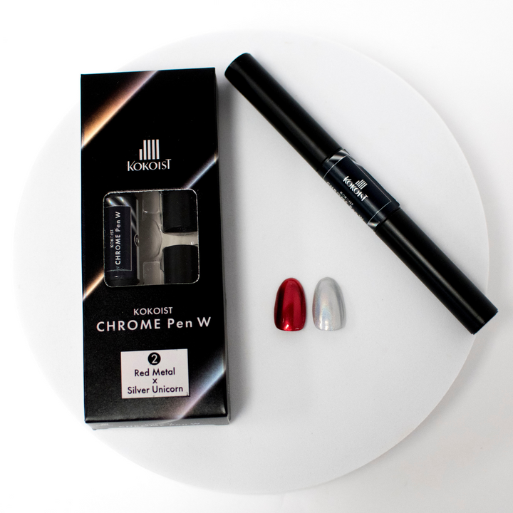 Chrome Pen W 02 Red Metal x Silver Unicorn