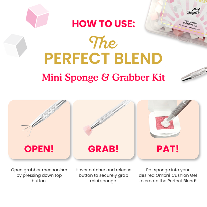Nail Thoughts Mini Sponge and Grabber Kit