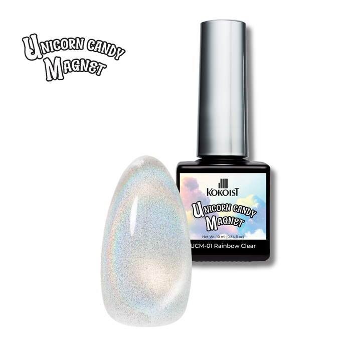 Unicorn Candy Magnet UCM-01 Rainbow Clear