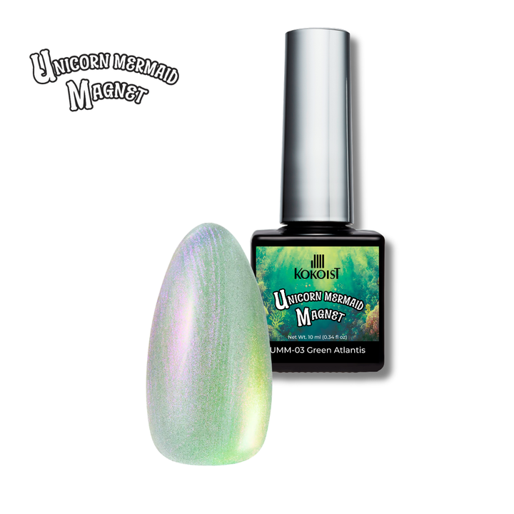 Unicorn Mermaid Magnet UMM-03 Green Atlantis