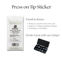 Press-on tip Adhesive Sticker