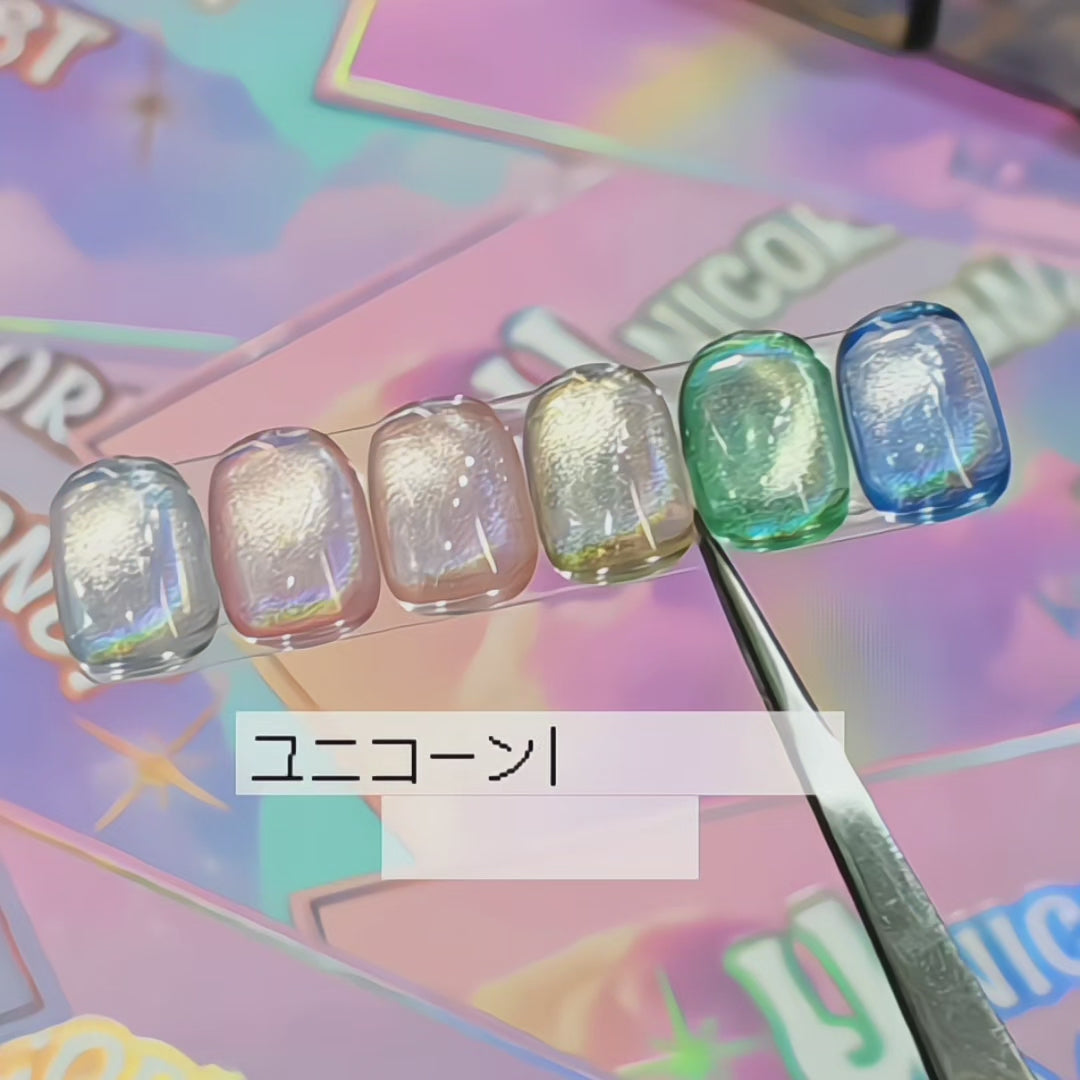 Unicorn Candy Magnet UCM-01 Rainbow Clear