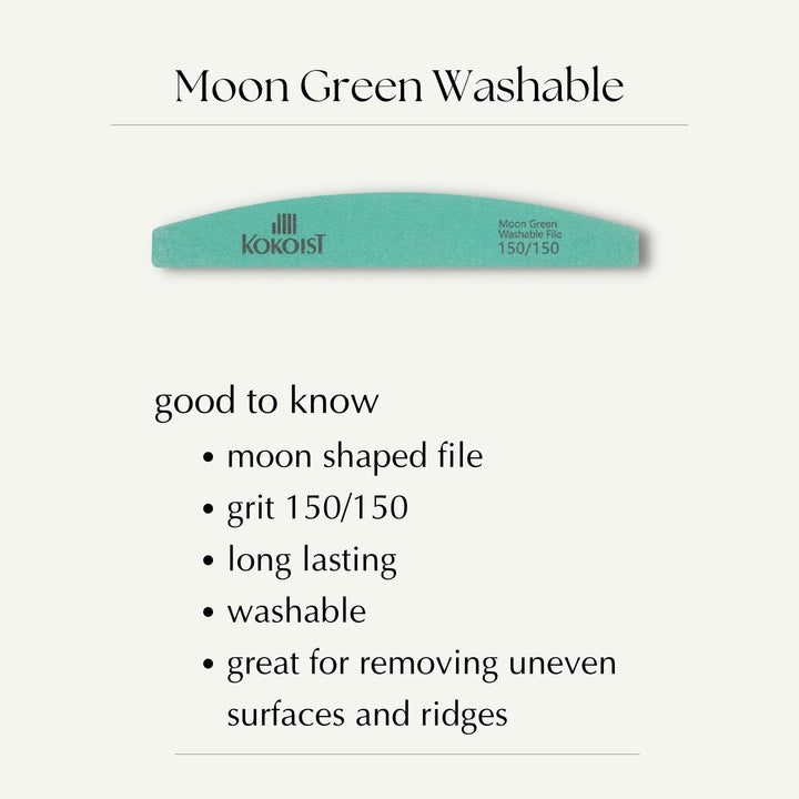 Pack of 10 Moon Green Washable File