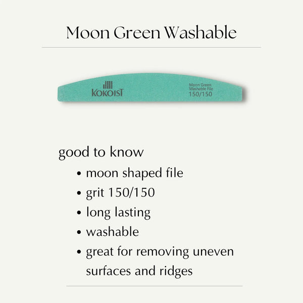 Pack of 10 Moon Green Washable File