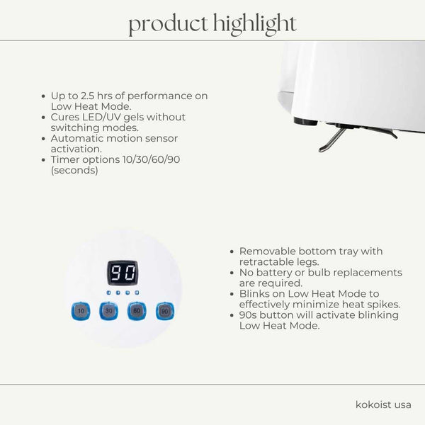 LE BLANC Hybrid LED/UV Cordless Light | KOKOIST USA