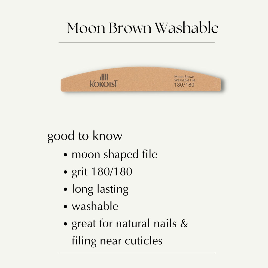 *Pack of 20 Moon Brown Washable File