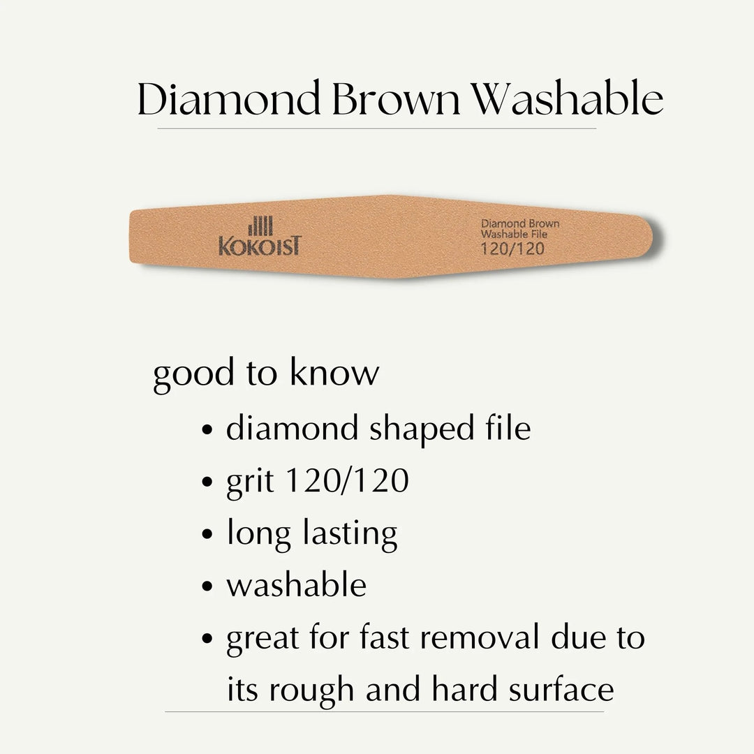 Pack of 10 Diamond Brown Washable File