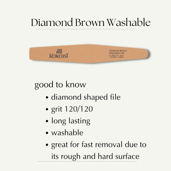 *Pack of 20 Diamond Brown Washable File