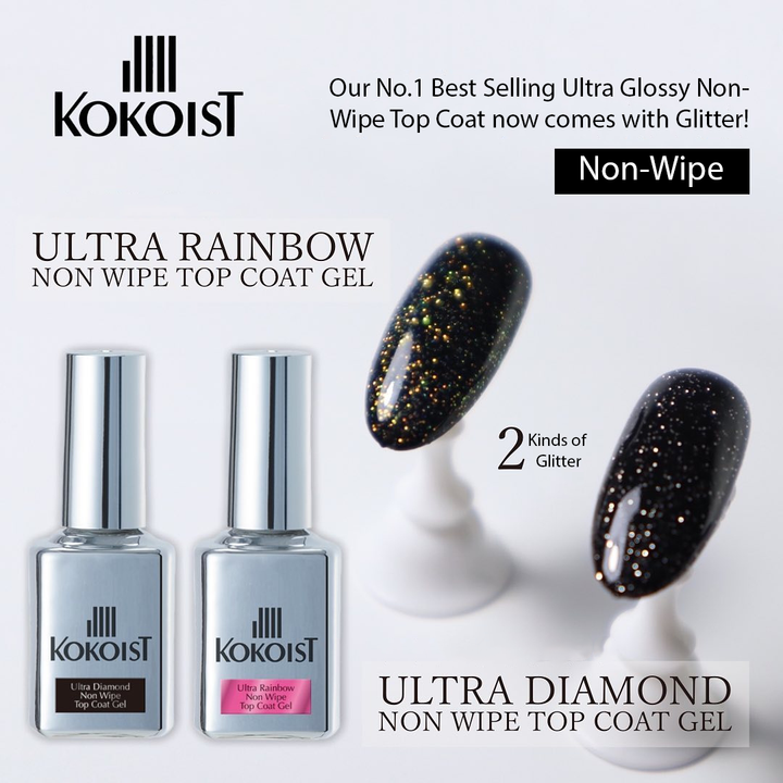 Ultra Diamond Non Wipe Top Coat Gel 15ml